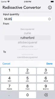 radioactivity conversion iphone screenshot 2