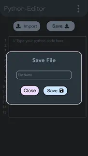 pro python editor iphone bildschirmfoto 3