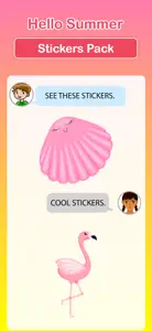 Hello Summer Stickers Pack screenshot #3 for iPhone