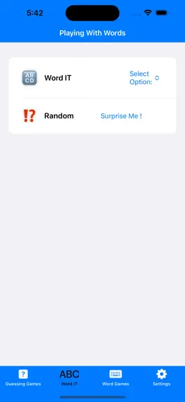 Game screenshot Playing With Words apk