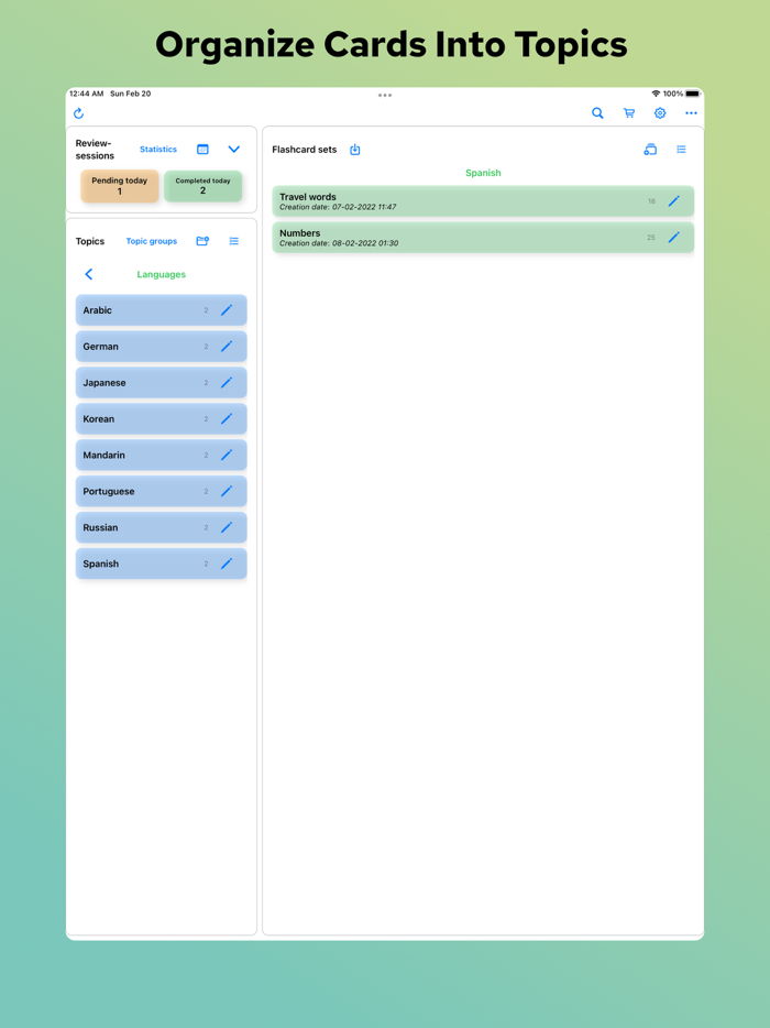 Ink Flashcards - Anki