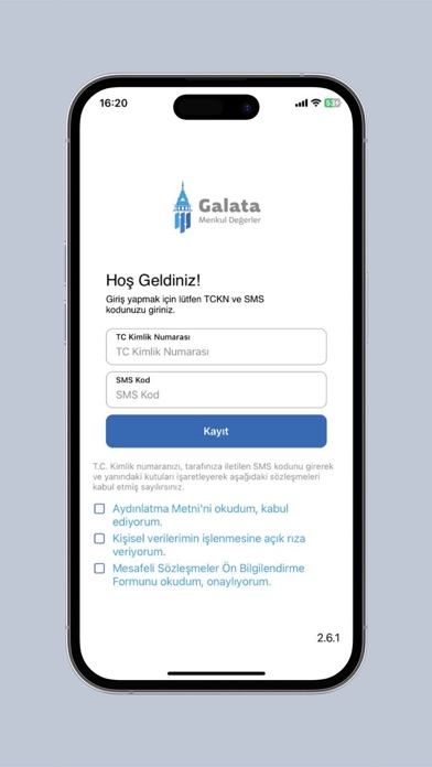 Galata Menkul Görüntülü Hesap Screenshot