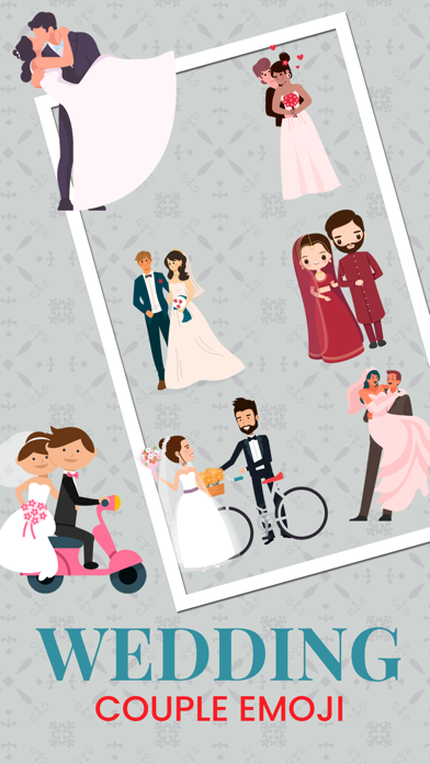 Wedding Couple Emoji's Screenshot