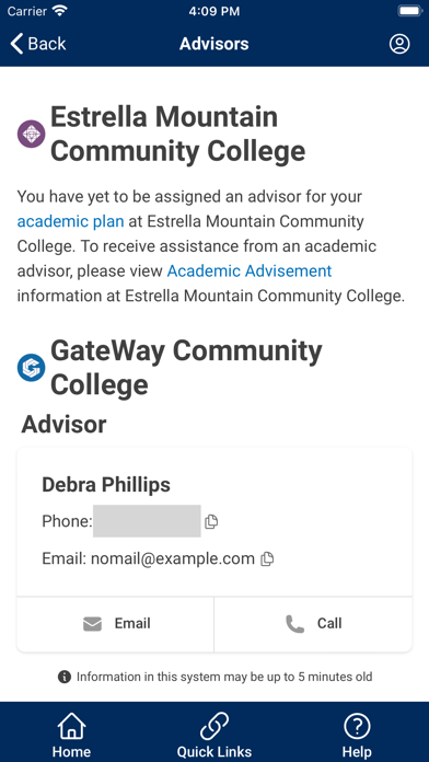 My Maricopa Student Portal Screenshot
