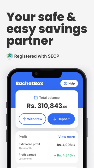 BachatBox: Safe & Easy Savings Screenshot