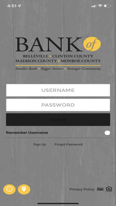 Bank of Belleville Screenshot