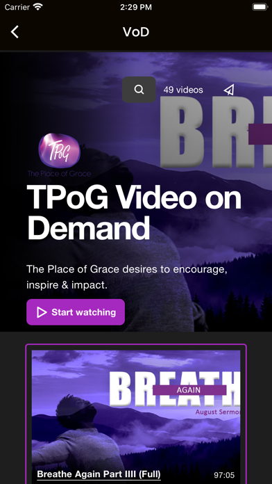 The Place of Grace Church Screenshot