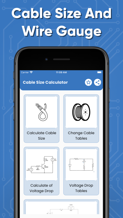 Cable Size Calculators Screenshot