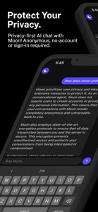 Moon: Private AI Chat screenshot #1 for iPhone