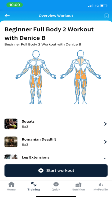MyGreatness - Fitness app Screenshot