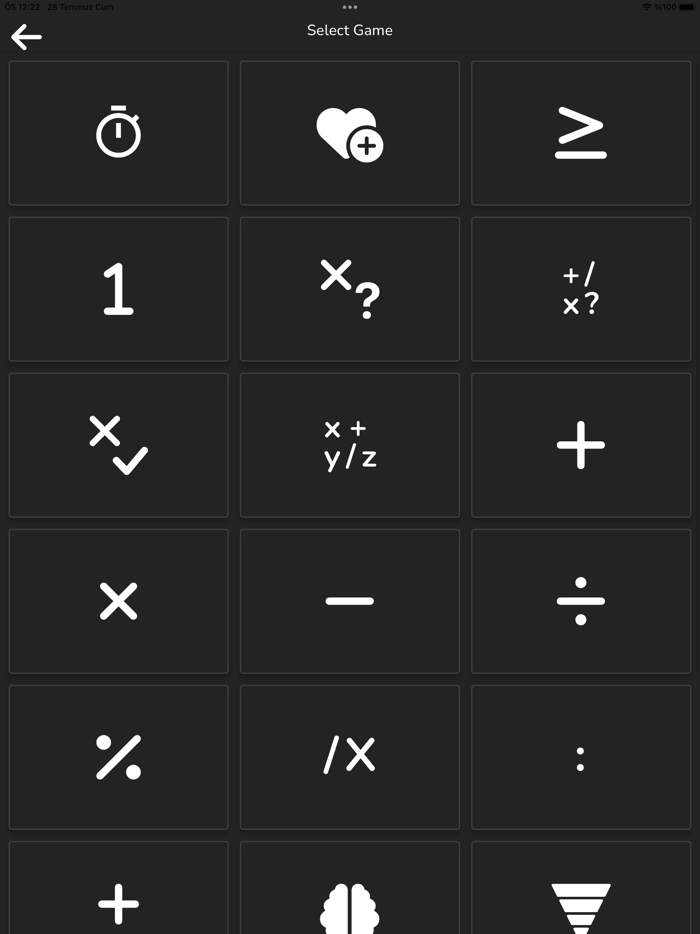 Brain Games for Math Training