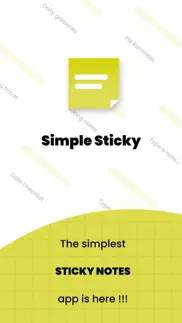 simple sticky notes on widgets iphone screenshot 1