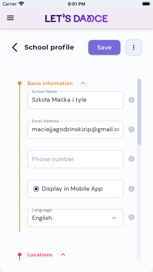 #2. LD Panel (iOS) Podle: ITMESH Krzysztof Wizner