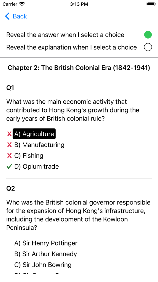 #3. History of Hong Kong Exam (iOS) 由: Martin Tseng