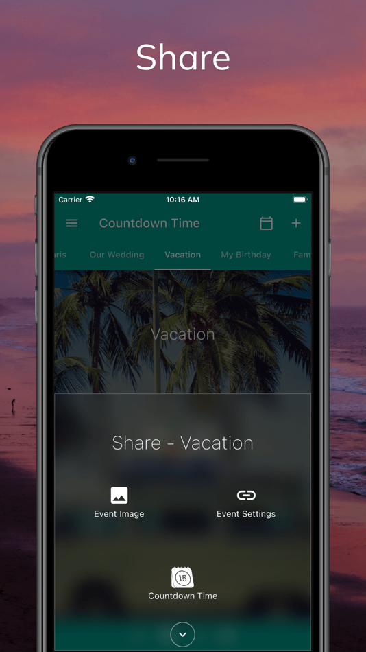 #8. Countdown Time Days Until app (iOS) Podle: Sociosoftware LLC
