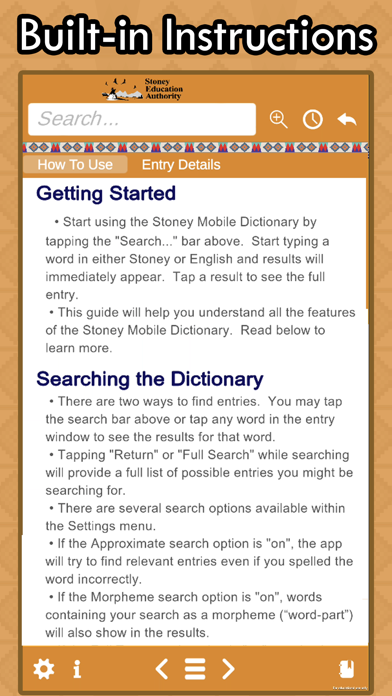 Stoney Mobile Dictionary Screenshot