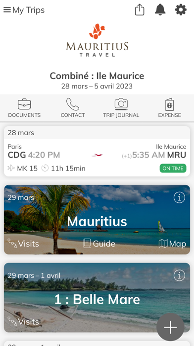Nautil, Travel Diary Screenshot