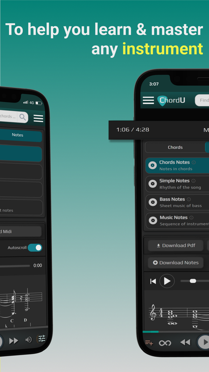 ChordU - get chords and notes