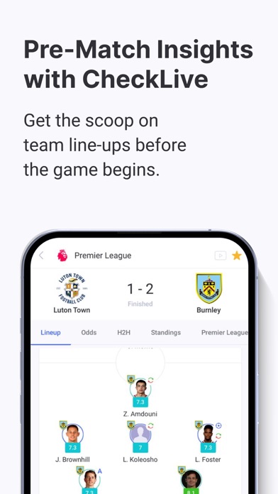 CHECKLIVE – Live Sports Scores Screenshot