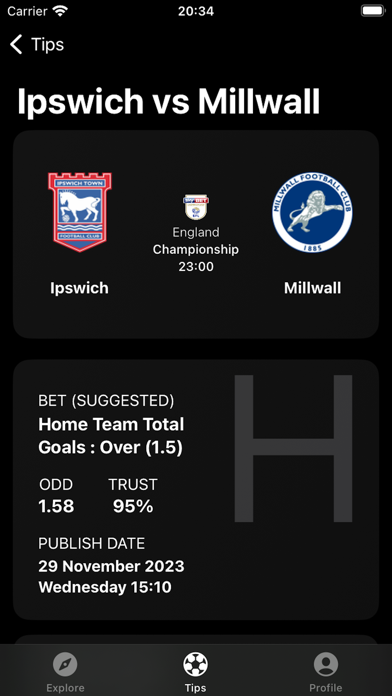 Winzu Betting Tips Screenshot