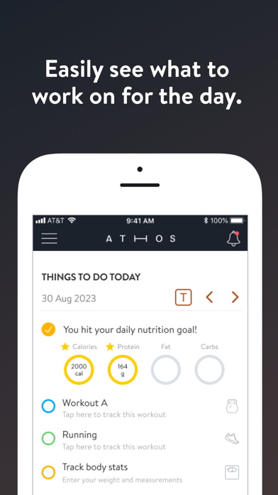 Athos Training Screenshot