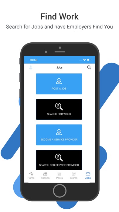 aBlueC: Find Work News Social Screenshot