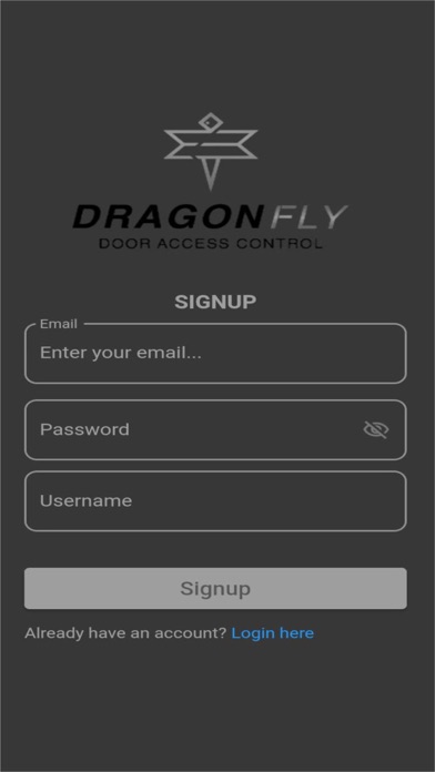 Dragon Fly Access Control Screenshot