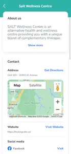Salt Wellness Centre screenshot #1 for iPhone