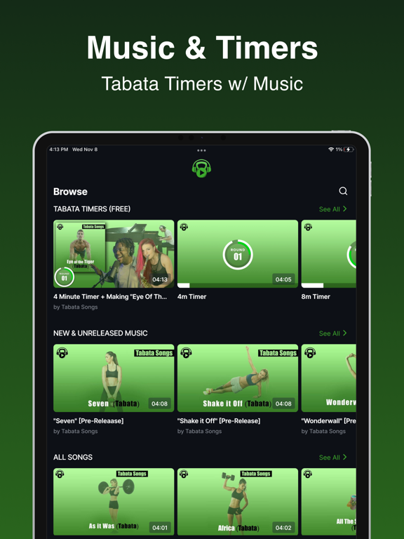 Screenshot #5 pour Tabata Songs