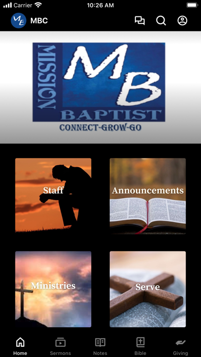 Mission Baptist Church MO Screenshot