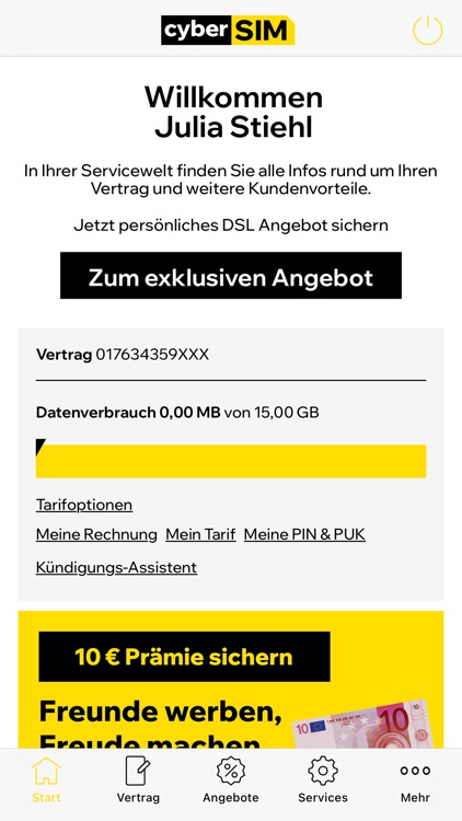 cyberSIM Servicewelt