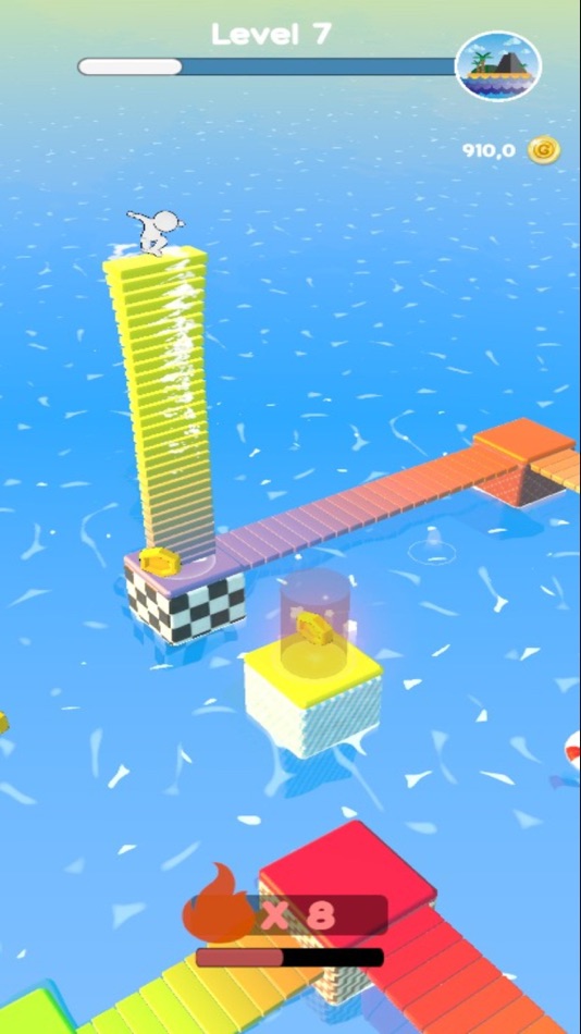 #3. Bridge Stacker 3D (iOS) 来自: Utku Yazici