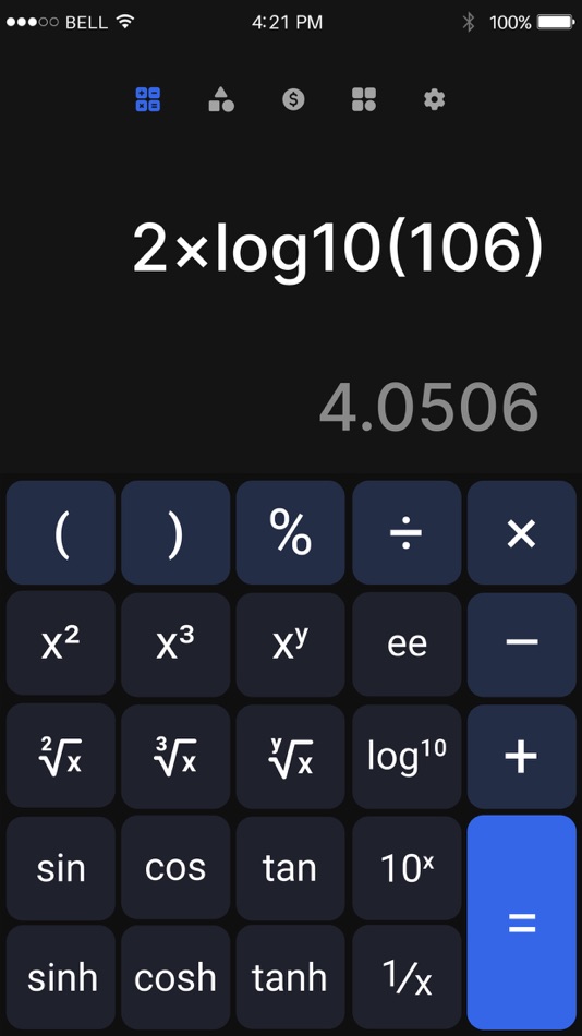 #2. Smart - Scientific Calculator (iOS) Podle: Shreyaskumar Patel