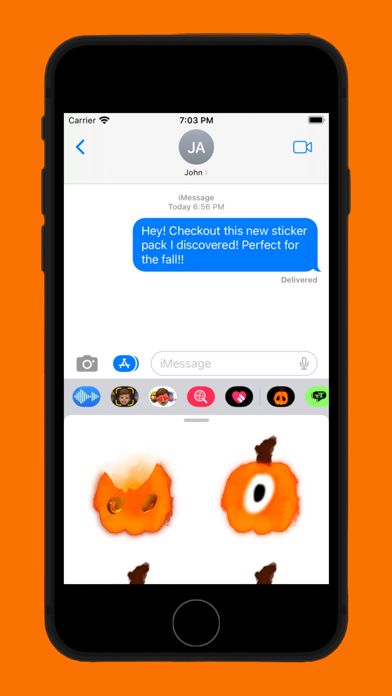 Pumpkin Vibes: Fall Stickers Screenshot