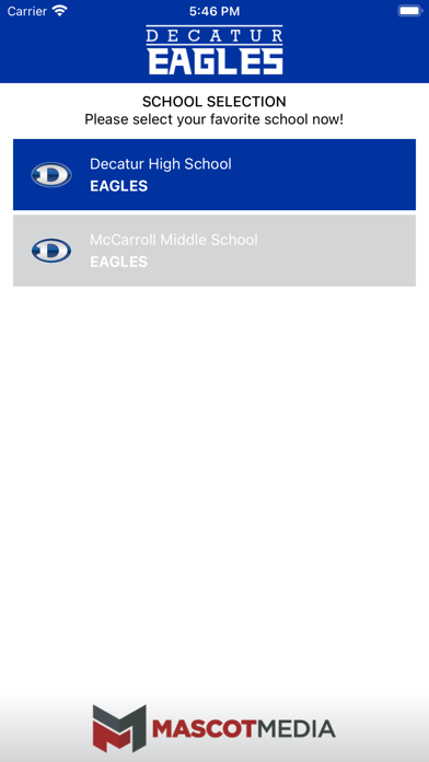Decatur Eagles Athletics Screenshot