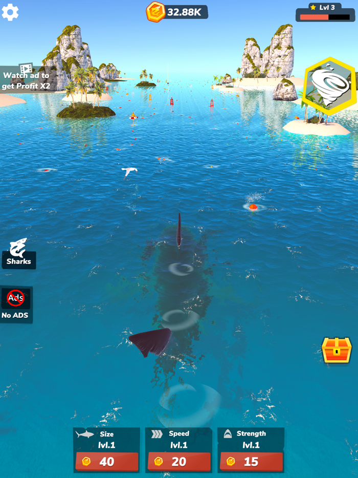 Idle Shark 2-Mega Tycoon Game