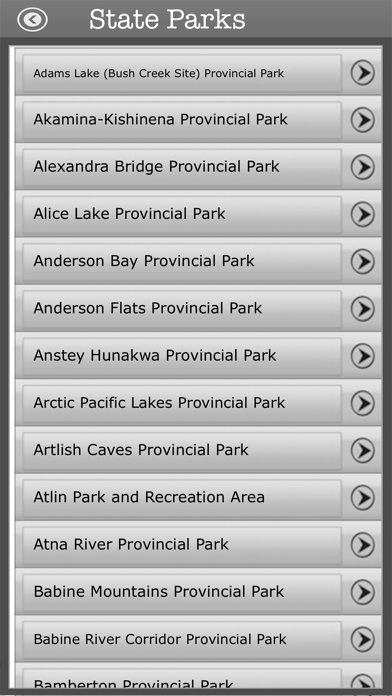 Canada Camping & Trails,Parks Screenshot