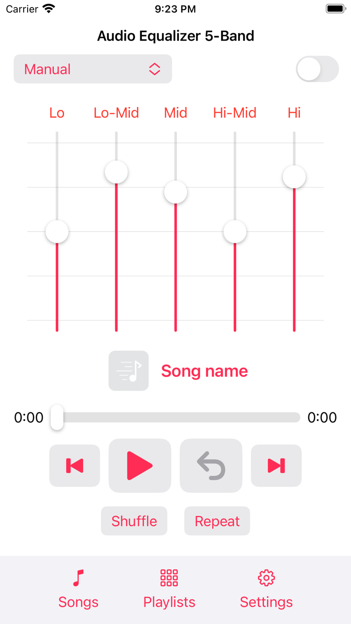 Audio Equalizer 5-Band