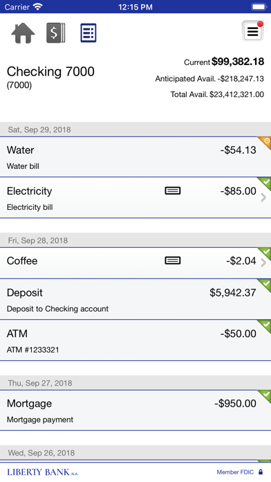 Liberty Bank Business Screenshot
