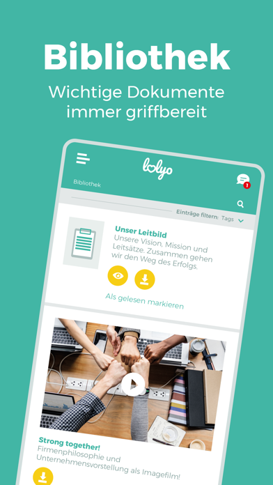 LOLYO Mitarbeiter-App screenshot