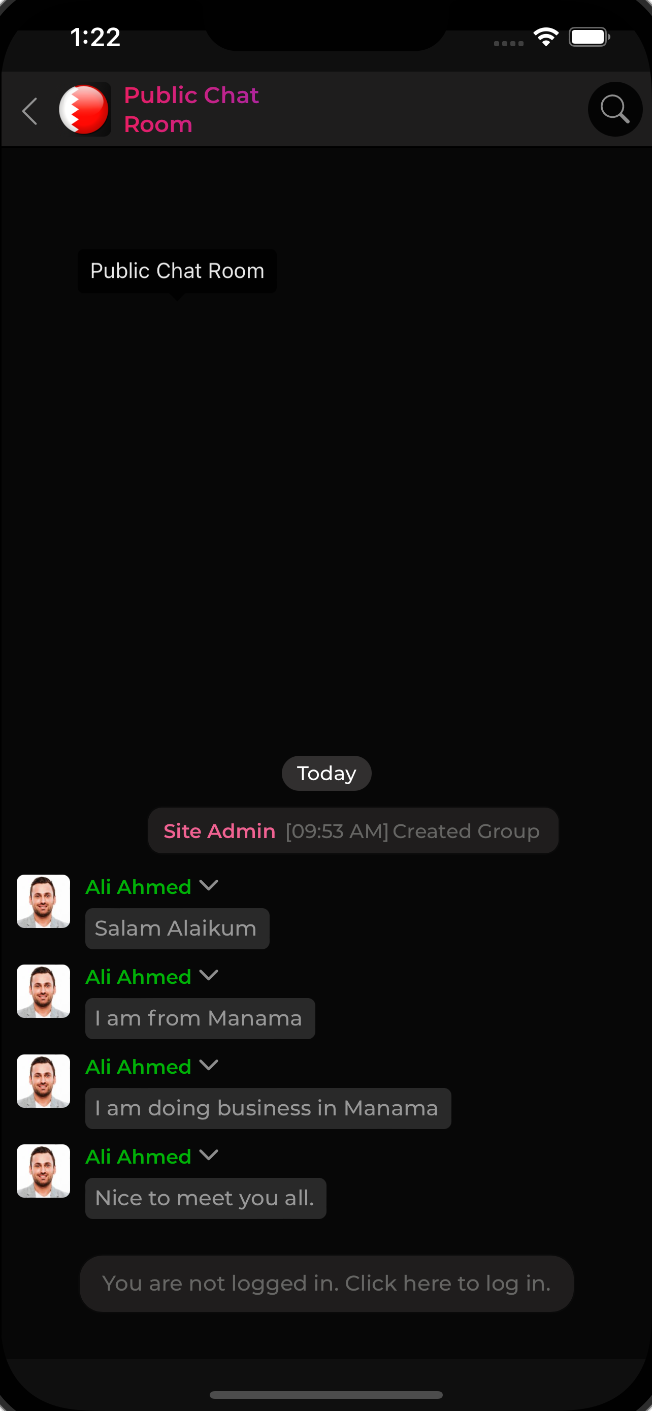 Bahrain Chat Room