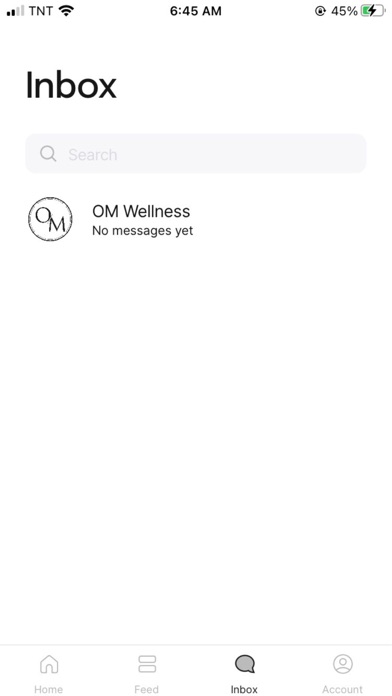 OM Wellness app Screenshot