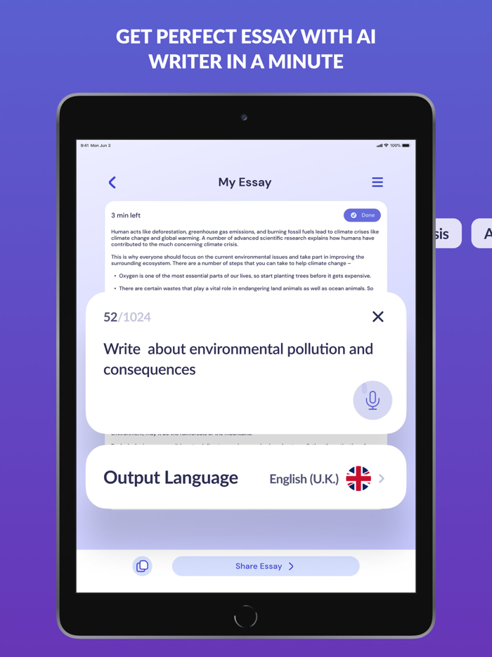 AI Essay Writing Assistant