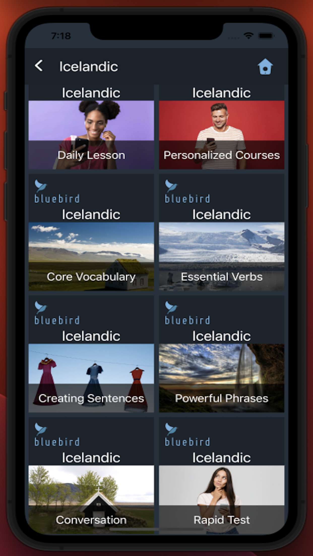 Bluebird: Learn Icelandic