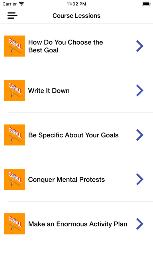 #3. Goal Setting Tracker & Guide (iOS) By: yoav fael