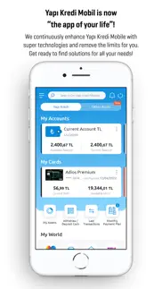 yapı kredi mobile iphone screenshot 1