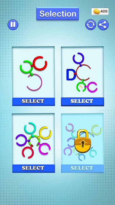 Rotate Rings Lock Sorting Game Screenshot