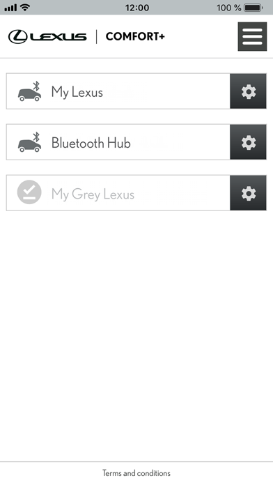 Lexus COMFORT+ Screenshot