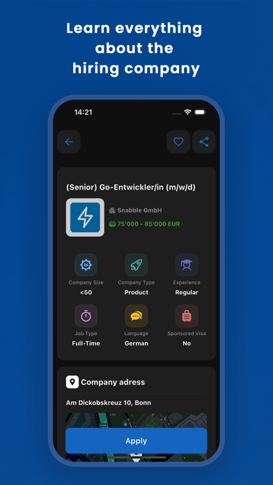 GermanTechJobs Screenshot