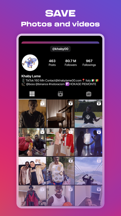 InSave: Posts, Stories & Reels Screenshot 2 - AppWisp.com